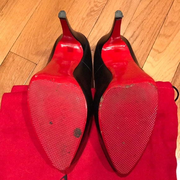 Christian Louboutin Rolando, 120MM black leather - Picture 3 of 8